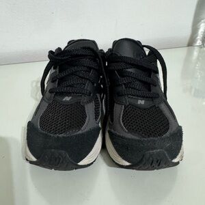 USED Toddler Boy New Balance 2002R Black & White with Lace